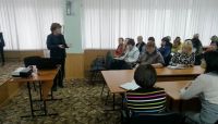 Elena Harconiţa, director BŞ USARB a vorbit despre participarea la activităţile în cadrul Proiectului „Modernizarea serviciilor bibliotecilor universitare din Moldova”; Întâlnirea anuală de proiect și Workshopul profesional nr.4 „Cultura Informației” din 7-8 februarie 2017, implicaţii în realizarea Studiului sociologic privind evaluarea necesităților de modernizare a bibliotecilor universitare, organizat de Centrul Pro Comunitate. martie 2016 dissemination conference 6